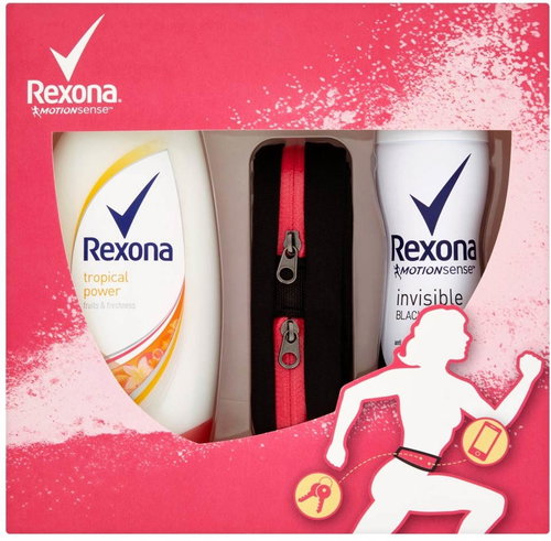 Rexona Invisible Women's cartridge casing for running on a cellphone and keys - Cosmetic Gift Set - Main image