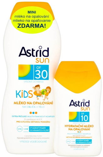 ASTRID SUN Baby Sunscreen Lotion SPF 30 200 ml + Moisturizing Sunscreen Lotion SPF 10 100 ml - Cosmetic Set - Main image