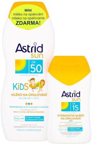 ASTRID SUN Baby Sunscreen Lotion SPF 50 200 ml + Moisturizing Sunscreen Lotion SPF 15 100 ml - Cosmetic Set - Main image