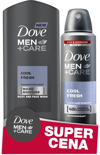 DOVE Duopack: Men Deodorant 150ml &  Cool Fresh Shower Gel 250ml - Cosmetic Gift Set - Main image