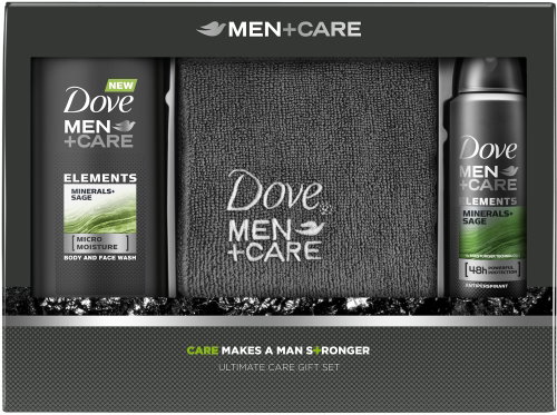 DOVE Men Elements Men's Gift Box with a Towel - Cosmetic Gift Set - Main image