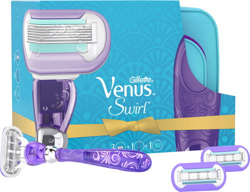 Gillette Venus Swirl Razor Gift Box in Purple - Cosmetic Gift Set - Main image