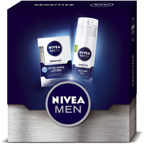 NIVEA Men Lotion Sensitive gift set for shaving with no irritation - Cosmetic Gift Set - Main image