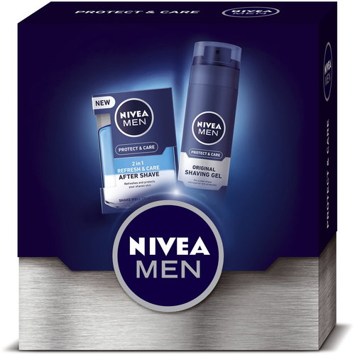 NIVEA Men 2Phase Protect Gift Set for a shave without the feeling of tight skin afterwards - Cosmetic Gift Set - Main image