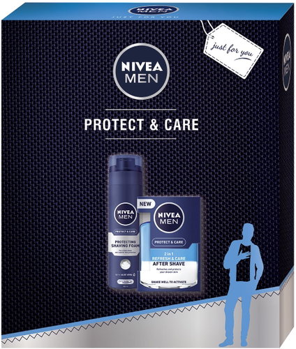 NIVEA Men gift wrap for shaving without the feeling of stretched skin - Cosmetic Gift Set - Main image