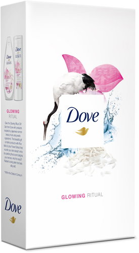 DOVE Glowing Ritual small Christmas gift box for women - Cosmetic Gift Set - Main image