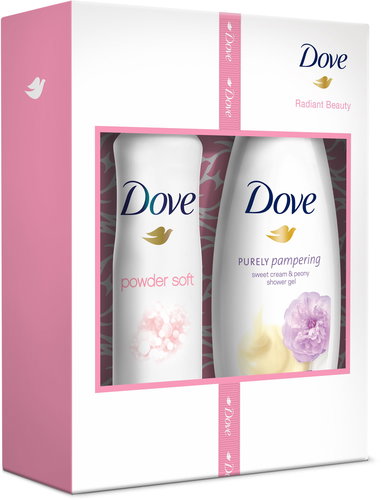 DOVE Radiant Beauty small Christmas gift box for women - Cosmetic Gift Set - Main image