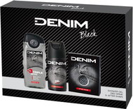 DENIM BLACK Aftershave 100ml + Shower Gel 250ml + Deo Spray 150ml - Cosmetic Gift Set