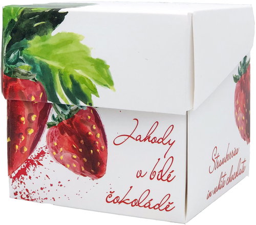 Prague Chocolate, Strawberries in White Chocolate - Chocolate - Main image