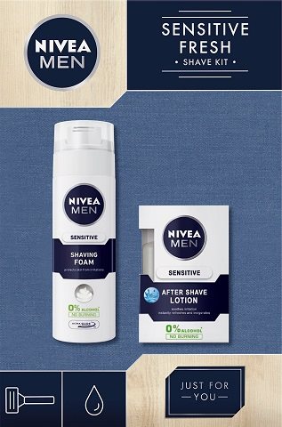 NIVEA MEN Box Lotion Sensitive 2019 - Cosmetic Gift Set - Main image