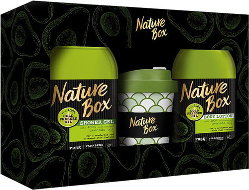NATURE BOX Avocado Christmas Bag + Mug - Cosmetic Gift Set - Main image