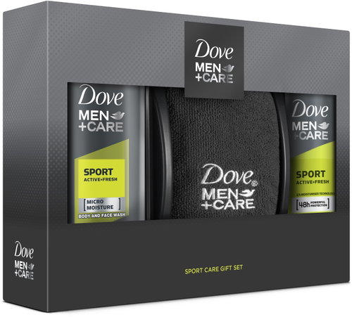 DOVE Men+ Care Sport Active Fresh Christmas Gift Box for Men, with Towel - Cosmetic Gift Set - Main image