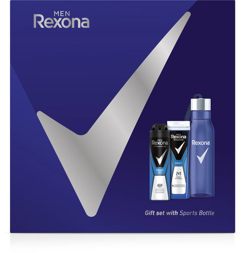 REXONA Cobalt Christmas Gift Box for Men + Water Bottle - Cosmetic Gift Set - Main image