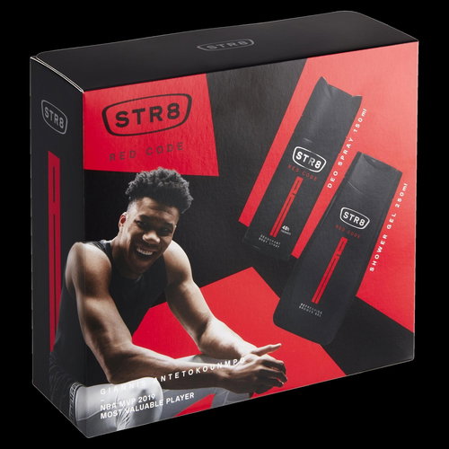 STR8 RED CODE Deo Spray 150ml + Shower Gel 250ml - Cosmetic Gift Set - Main image