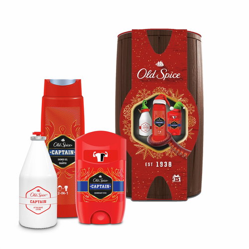 OLD SPICE Captain Wooden Barrel - Cosmetic Gift Set - Main image