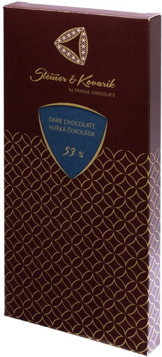 PRAŽSKÁ ČOKOLÁDA Hořká čokoláda 53% 240 g - Čokoláda - Hlavní obrázek