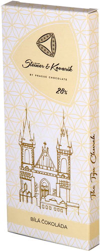 PRAGUE CHOCOLATE White Chocolate 28% 50g - Chocolate - Main image