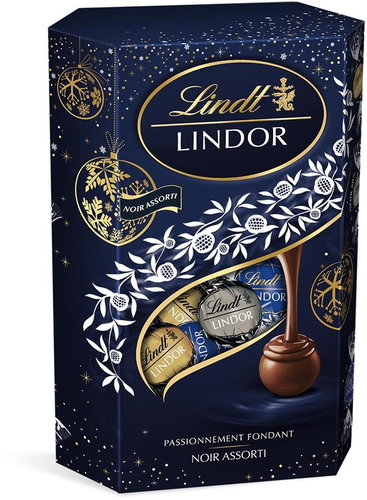LINDT Lindor Noir Assorti Dark Blue 337g - Box of Chocolates - Main image