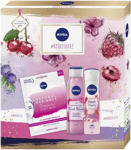NIVEA Box Fresh Raspberry 2020 - Cosmetic Gift Set - Main image