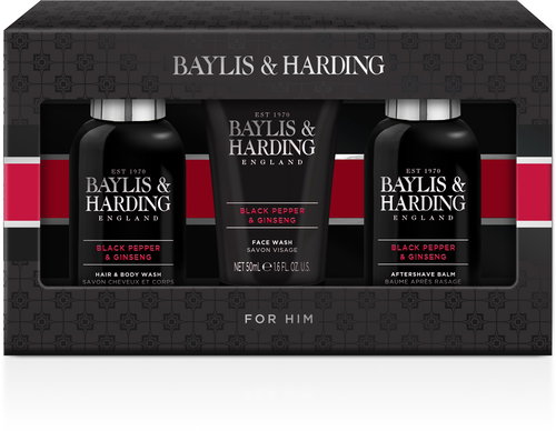 Baylis & Harding Black Pepper & Ginseng Men's Set of Luxury Body Care - Cosmetic Gift Set - Main image