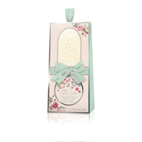 Baylis & Harding Rose, Poppy & Vanilla Foot Care Set with Socks - Cosmetic Gift Set - Main image