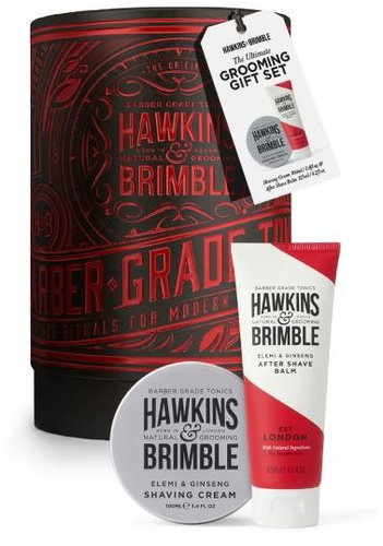 HAWKINS & BRIMBLE Shaving Cream + Shaving Balm Set - Cosmetic Gift Set - Main image