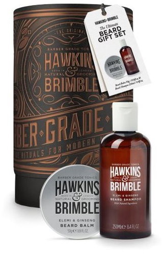 HAWKINS &  BRIMBLE Beard Shampoo + Balm Set - Cosmetic Gift Set - Main image