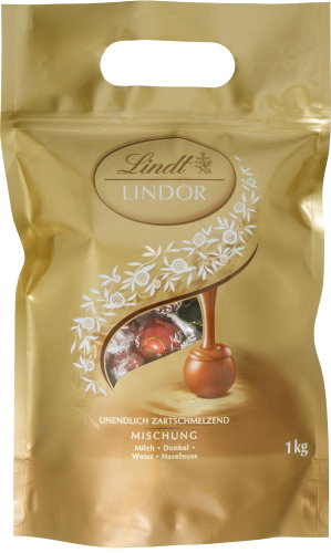 LINDT Lindor Bag Assorted 1000g - Box of Chocolates - Main image