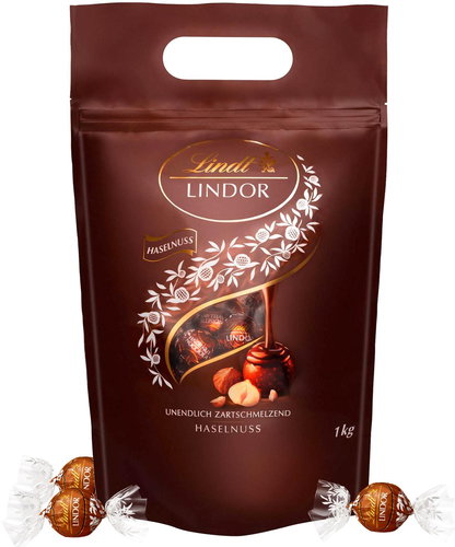 LINDT Lindor Bag Nut 1000g - Box of Chocolates - Main image