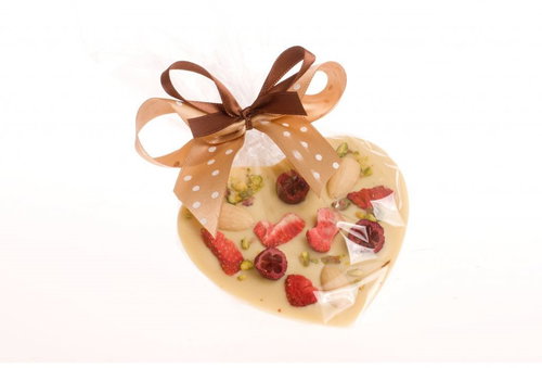 KOVAND Small Heart of White Chocolate 125g - Chocolate - Main image