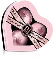 BAYLIS & HARDING Set of sparkling bath balls - Jojoba, Vanilla & Almond Oil, 3 pcs - Cosmetic Gift Set