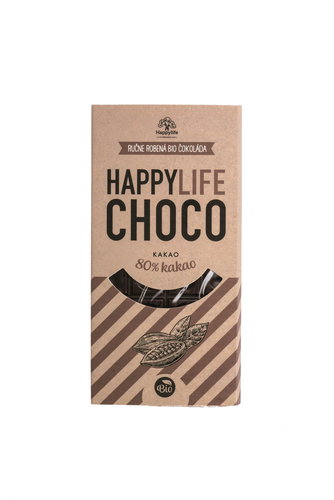HAPPYLIFE CHOCO Chocolate 80% cocoa ORGANIC 70g - Chocolate - Main image