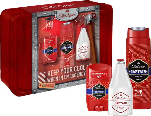 OLD SPICE Captain in Tin Box - Cosmetic Gift Set - Main image
