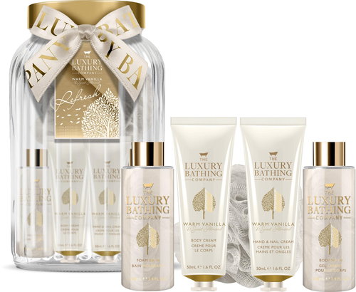 GRACE COLE Body Care Set in Glass Jar - Precious - Cosmetic Gift Set - Main image