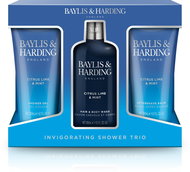 BAYLIS & HARDING Men's Body Care Set - Men's Citrus Lime & Mint, 3pcs - Cosmetic Gift Set