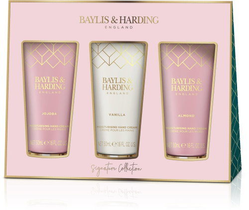 BAYLIS & HARDING Hand Care Set - Jojoba, Vanilla & Almond Oil Set 150ml - Cosmetic Gift Set - Main image