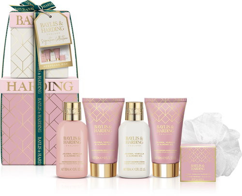 BAYLIS & HARDING Body Care Gift Set - Jojoba, Vanilla & Almond Oil - Cosmetic Gift Set - Main image