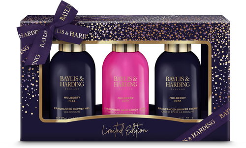 BAYLIS & HARDING Body Care Set - Mulberry Fizz, 3pcs - Cosmetic Gift Set - Main image