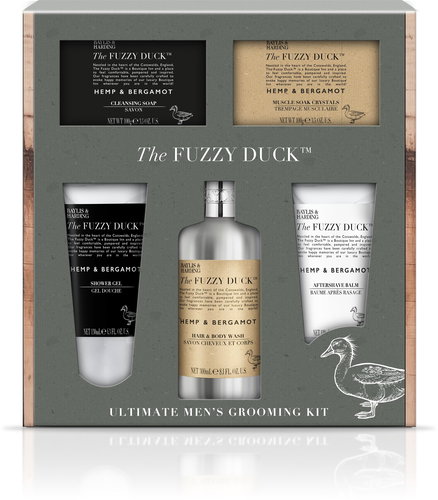 BAYLIS & HARDING Men's Bath Set - The Fuzzy Duck Men's Hemp & Bergamot - Cosmetic Gift Set - Main image
