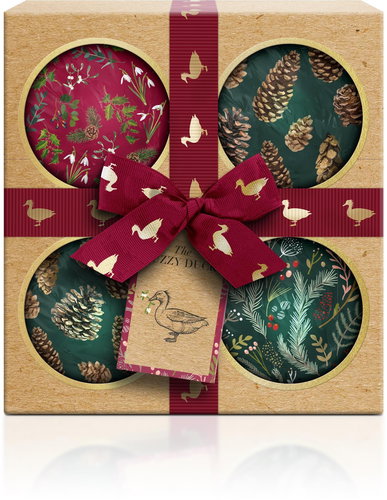 BAYLIS & HARDING Set of Sparkling Bath Balls - The Fuzzy Duck Winter Wonderland - Cosmetic Gift Set - Main image