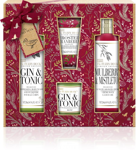 BAYLIS & HARDING Body Care Set with Candle - The Fuzzy Duck Winter Wonderland, 4 pcs - Cosmetic Gift Set - Main image