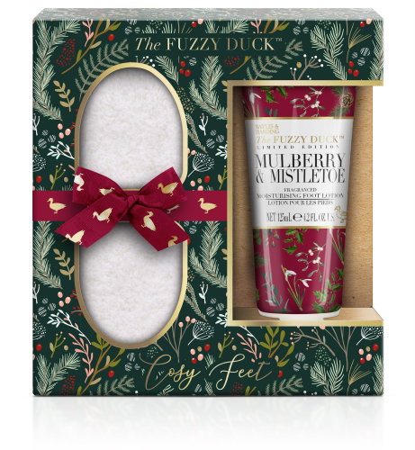BAYLIS & HARDING Foot Cream and Soft Socks Set - The Fuzzy Duck Winter Wonderland, - Cosmetic Gift Set - Main image