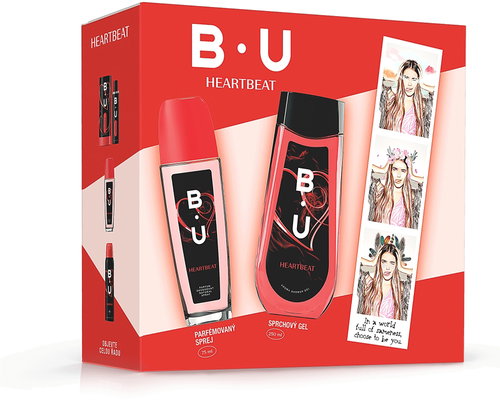 B. U. HEARTBEAT Deo Natural Spray 75ml + Shower Gel 250ml - Cosmetic Gift Set - Main image