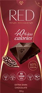 RED - Extra-Dark Chocolate 60% Cocoa 100g - Chocolate
