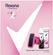 REXONA Invisible On Black & White dámska darčeková kazeta so športovým puzdrom na mobil - Darčeková sada kozmetiky