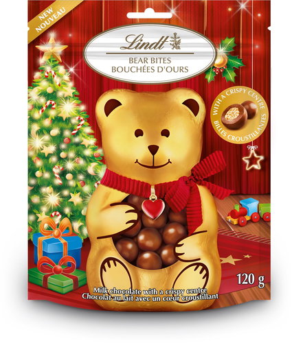LINDT Bear Milk Crispy Bites 120 g - Chocolate - Main image
