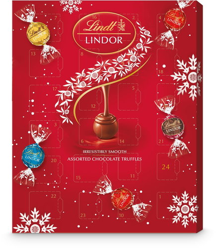 LINDT Lindor Advent Calendar Red 300 g - Advent Calendar - Main image