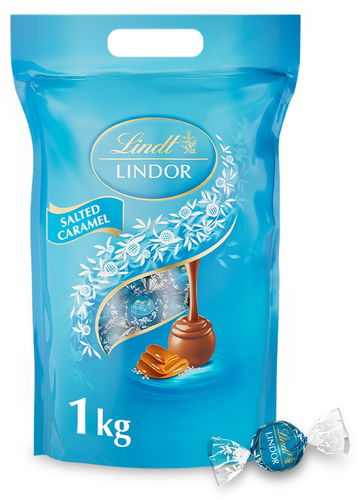 LINDT Lindor Pralinky Slaný Karamel 1000 g - Bonbóny - Hlavní obrázek