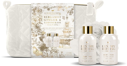 GRACE COLE Sada péče o tělo v kosmetické taštičce - Bergamot, Zázvor & Lemongrass 3 ks - Cosmetic Gift Set - Main image