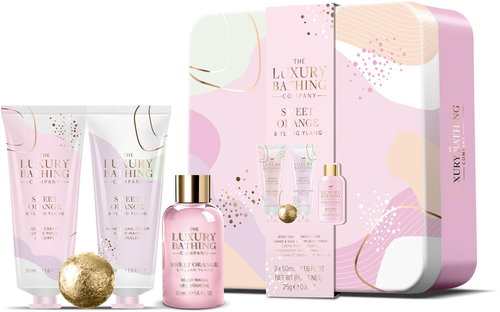 GRACE COLE Dárková sada péče o tělo v plechovce - Pomeranč & Ylang ylang 4 ks - Cosmetic Gift Set - Main image